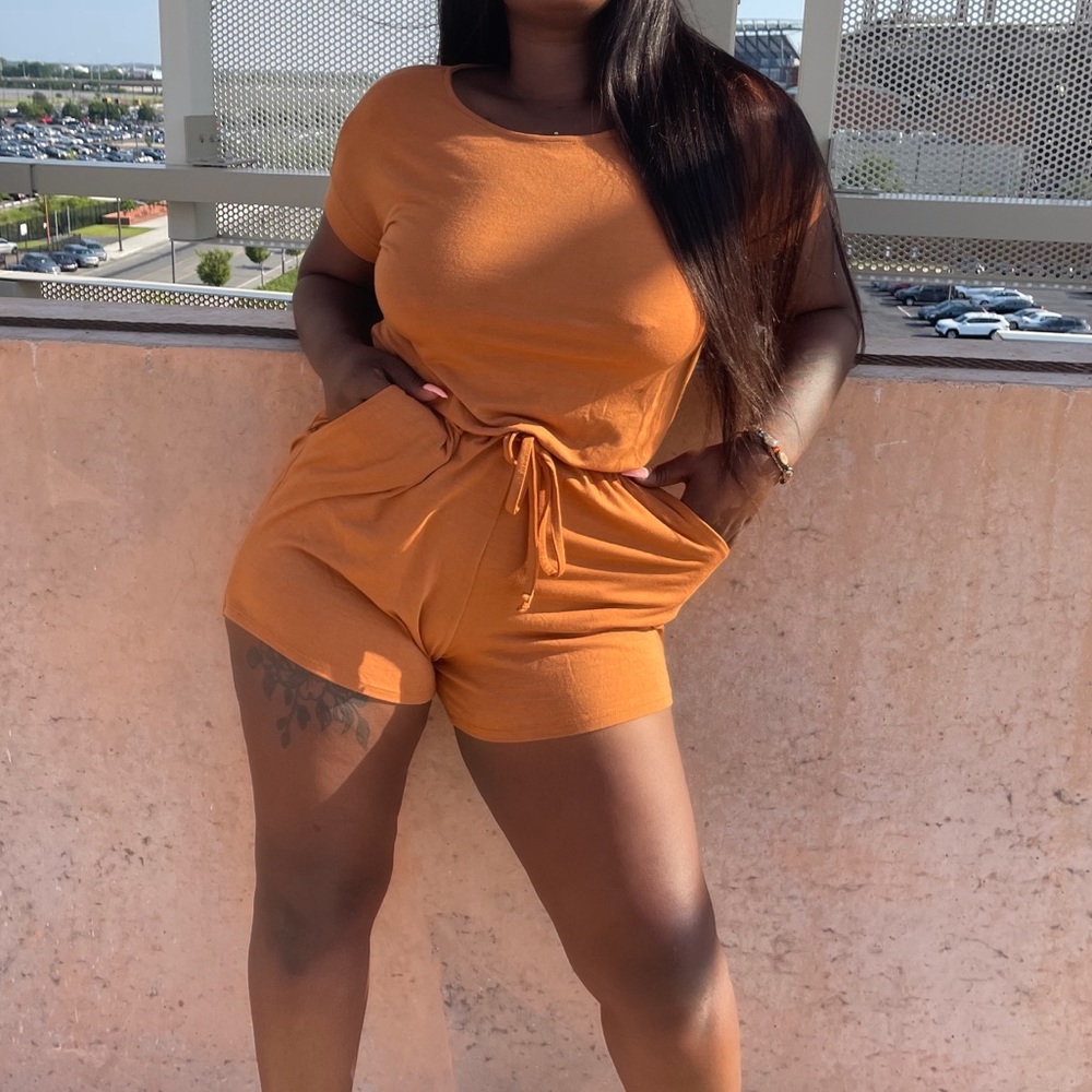 Orange Romper